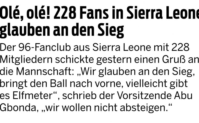 Echte Fans wie Diese…